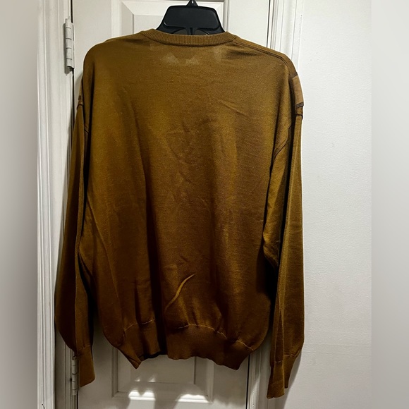 Dalmine UOMO Italian wool v-neck sweater - Picture 2 of 11